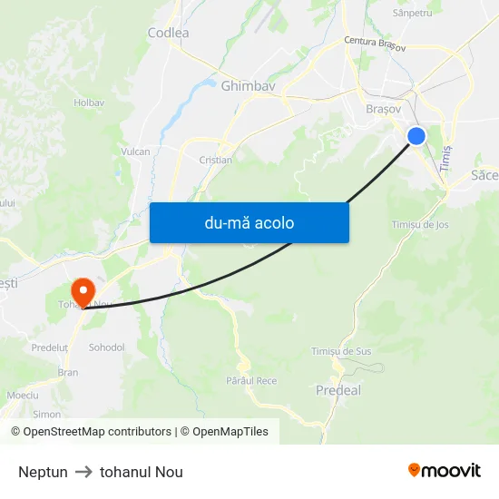 Harta de Neptun către tohanul Nou