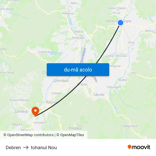 Harta de Debren către tohanul Nou