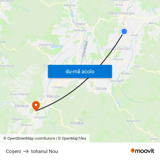 Harta de Coșeni către tohanul Nou