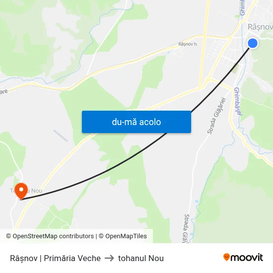 Harta de Râșnov | Primăria Veche către tohanul Nou