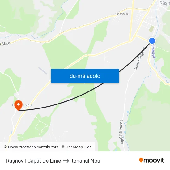 Harta de Râșnov | Capăt De Linie către tohanul Nou