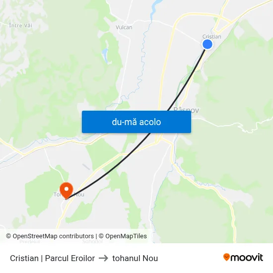 Harta de Cristian | Parcul Eroilor către tohanul Nou