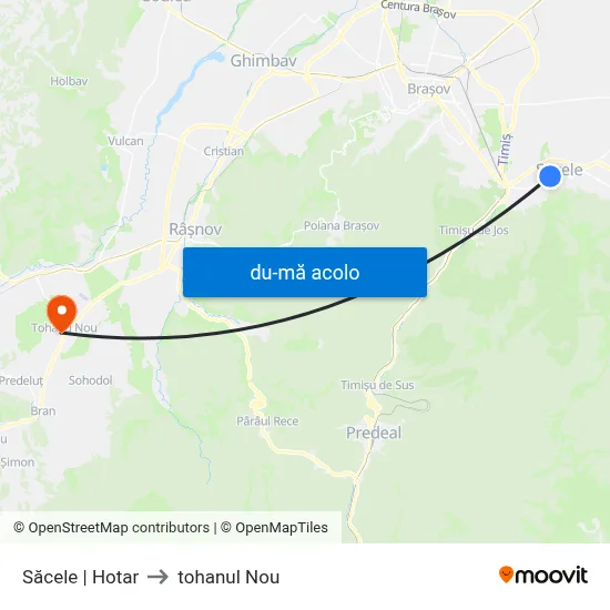 Harta de Săcele | Hotar către tohanul Nou