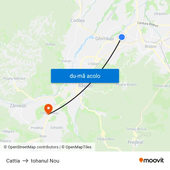 Harta de Cattia către tohanul Nou