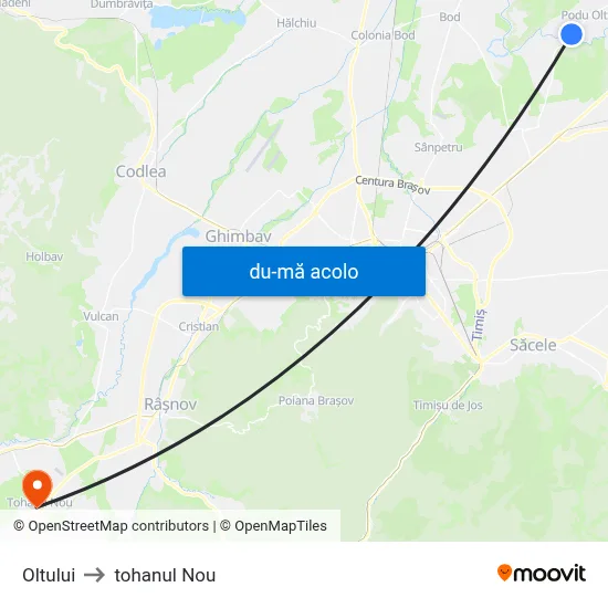 Harta de Oltului către tohanul Nou