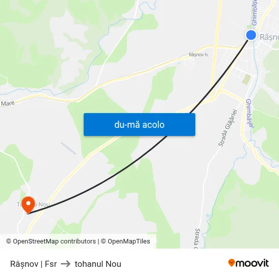 Harta de Râșnov | Fsr către tohanul Nou