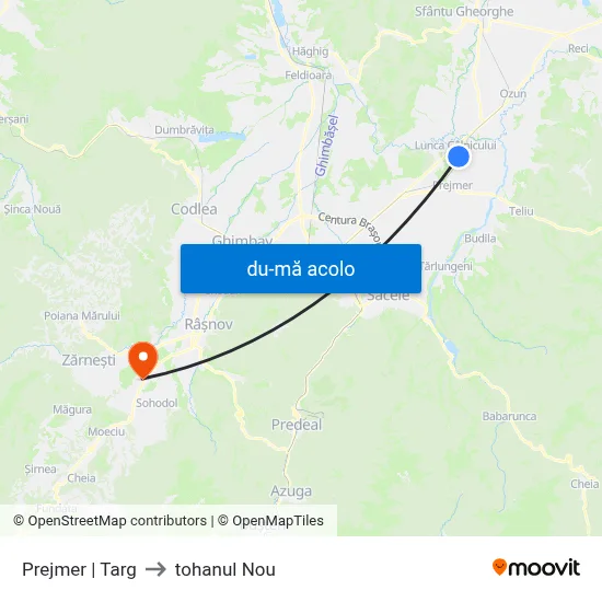 Harta de Prejmer | Targ către tohanul Nou