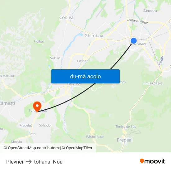 Harta de Plevnei către tohanul Nou