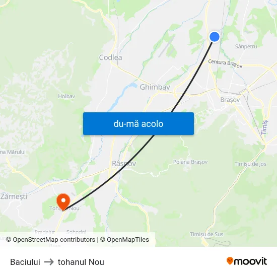 Harta de Baciului către tohanul Nou