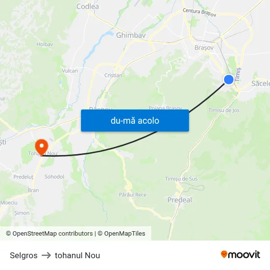 Harta de Selgros către tohanul Nou