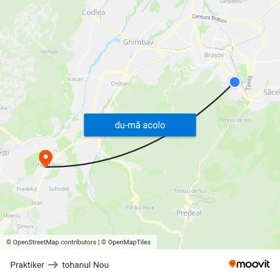 Harta de Praktiker către tohanul Nou