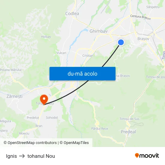 Harta de Ignis către tohanul Nou