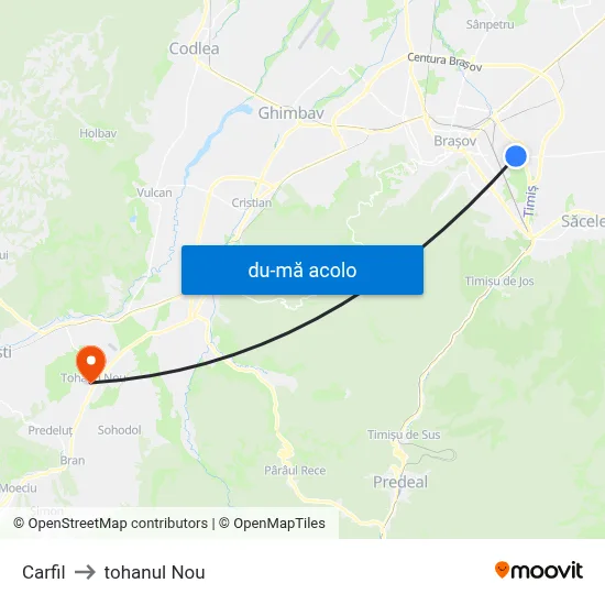 Harta de Carfil către tohanul Nou