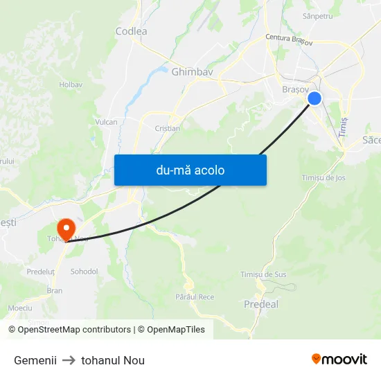 Harta de Gemenii către tohanul Nou