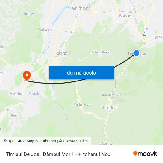 Harta de Timișul De Jos | Dâmbul Morii către tohanul Nou