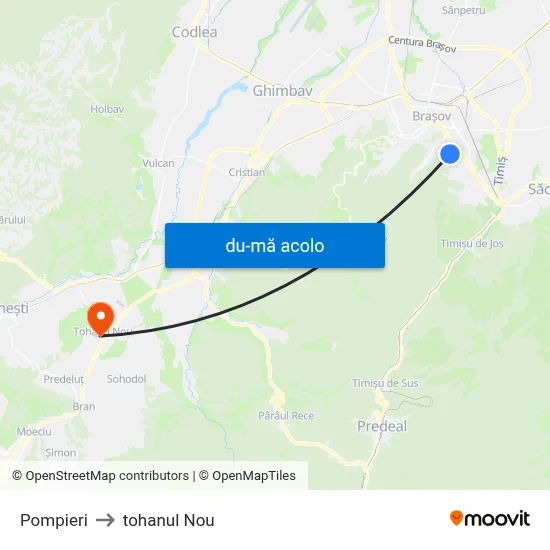 Harta de Pompieri către tohanul Nou