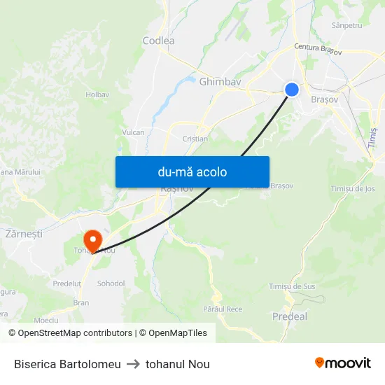 Harta de Biserica Bartolomeu către tohanul Nou