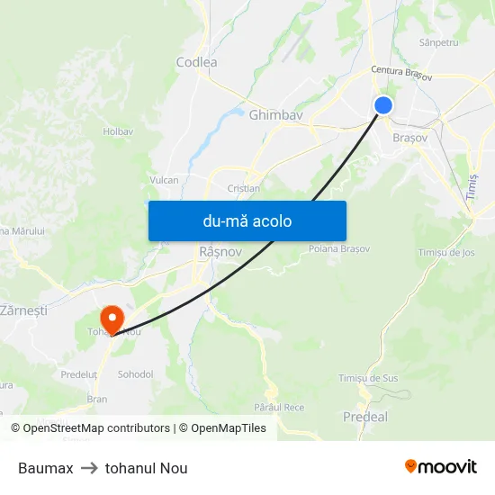 Harta de Baumax către tohanul Nou