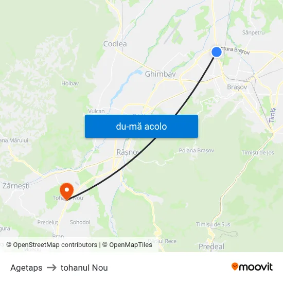 Harta de Agetaps către tohanul Nou