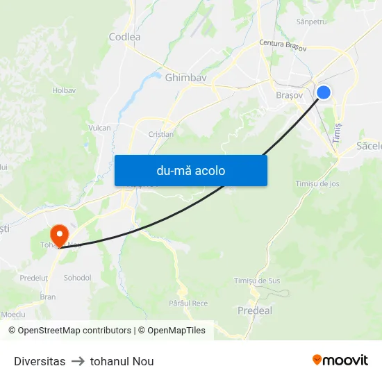 Harta de Diversitas către tohanul Nou