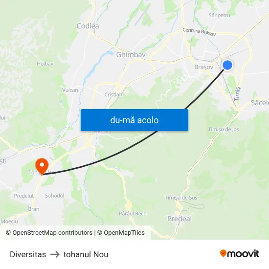 Harta de Diversitas către tohanul Nou