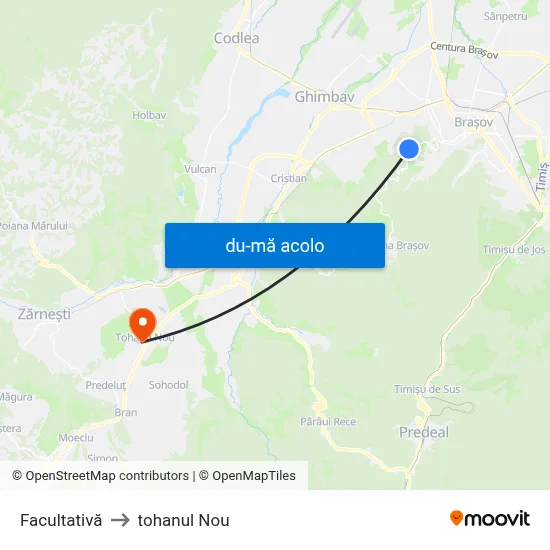 Harta de Facultativă către tohanul Nou