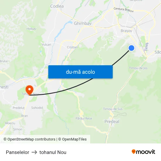 Harta de Panselelor către tohanul Nou