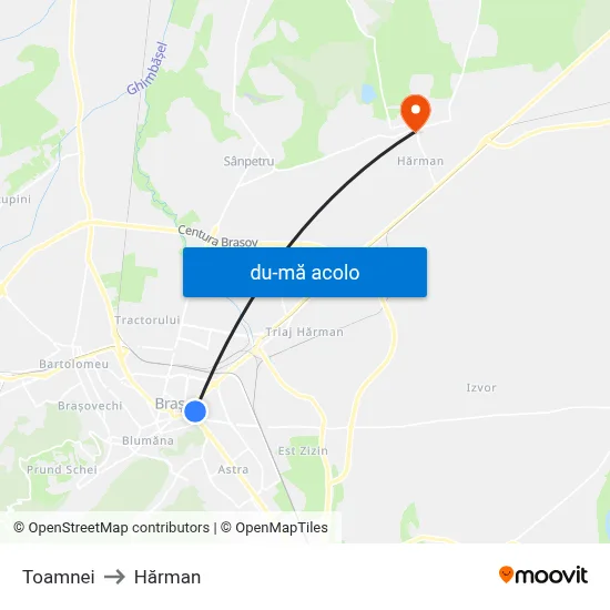 Harta de Toamnei către Hărman