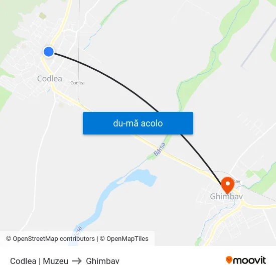 Harta de Codlea | Muzeu către Ghimbav