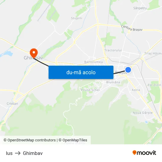 Harta de Ius către Ghimbav