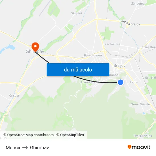 Harta de Muncii către Ghimbav