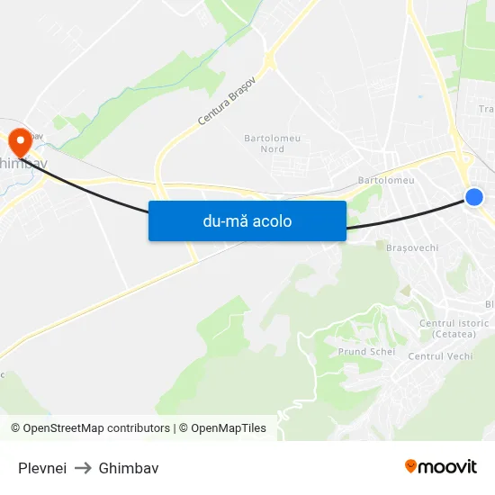 Harta de Plevnei către Ghimbav