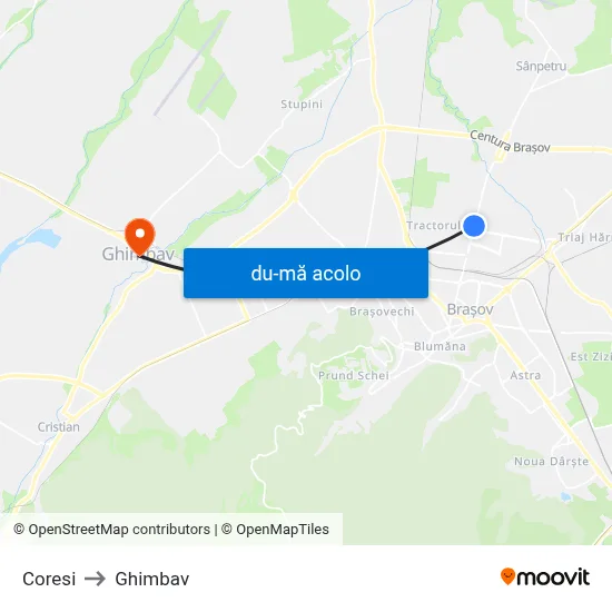 Harta de Coresi către Ghimbav