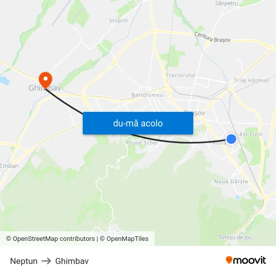 Harta de Neptun către Ghimbav