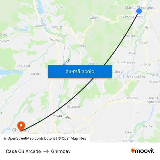 Harta de Casa Cu Arcade către Ghimbav