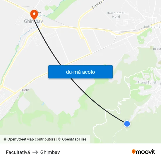 Harta de Facultativă către Ghimbav