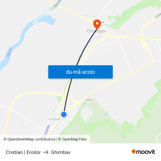 Harta de Cristian | Eroilor către Ghimbav