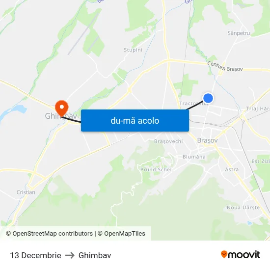 Harta de 13 Decembrie către Ghimbav