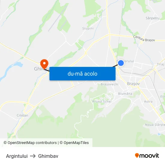 Harta de Argintului către Ghimbav