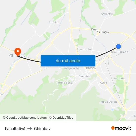 Harta de Facultativă către Ghimbav