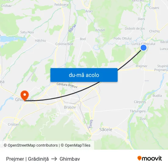 Harta de Prejmer | Grădiniță către Ghimbav