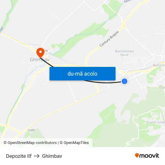 Harta de Depozite Ilf către Ghimbav