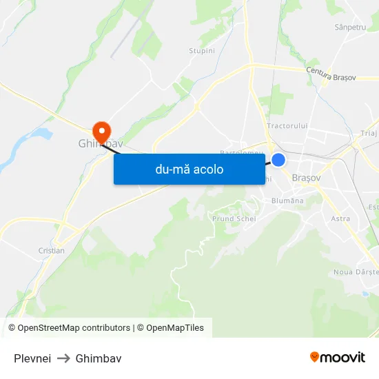 Harta de Plevnei către Ghimbav