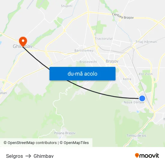 Harta de Selgros către Ghimbav