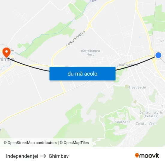 Harta de Independenței către Ghimbav