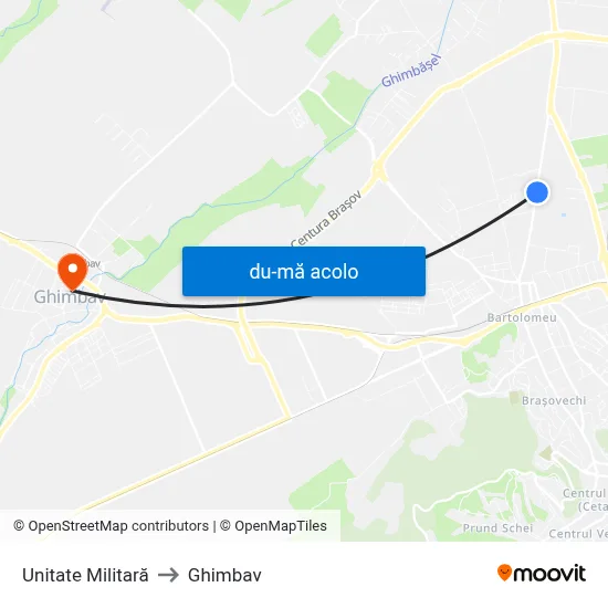 Harta de Unitate Militară către Ghimbav