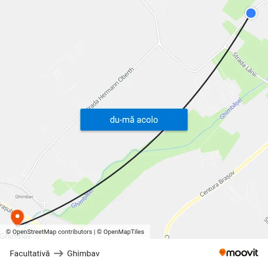 Harta de Facultativă către Ghimbav