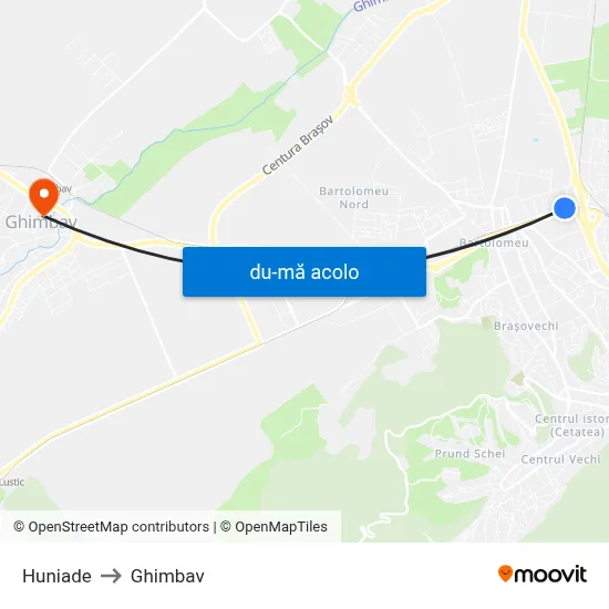 Harta de Huniade către Ghimbav