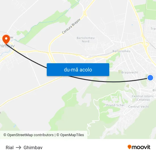 Harta de Rial către Ghimbav