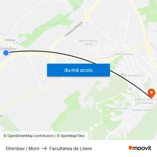 Harta de Ghimbav | Morii către Facultatea de Litere